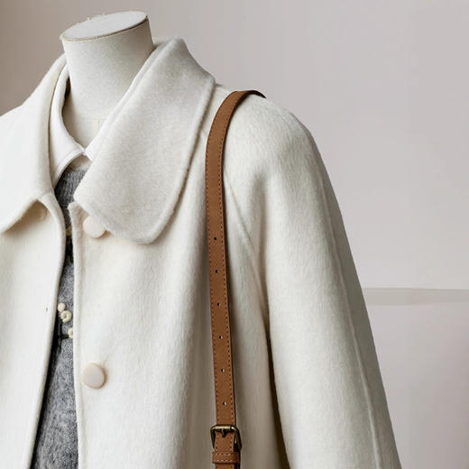 【香颂假日】韩系氛围优雅气质时尚百搭休闲长款羊毛大衣 商品图2