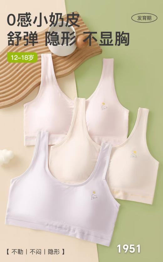 LS竹纤维二三阶段少女背心1951 商品图1