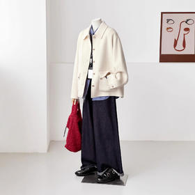 【独白荻花】高级感洋气女装2025秋冬新款单排扣软质金属扣外套！