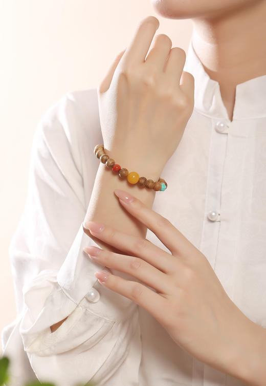 【入门款·招财纳福单圈沉香手串】‘四大名香之首’ 惠东原产“沉香母树之乡” “木中黄金”绿棋楠 一物一证、深圳国检、扫码验真 （直供价：599元） 商品图3