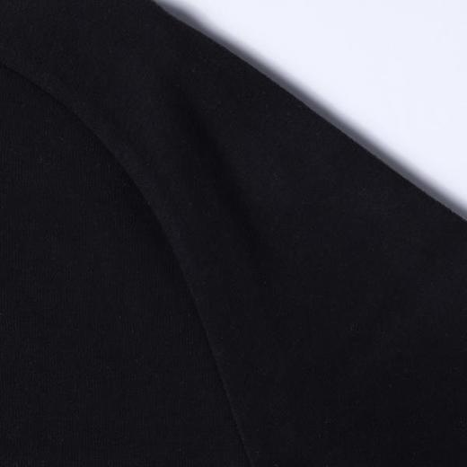 25T320SDSA秋冬新款痞帅男装简约休闲领口不规则纯色圆领长袖T恤百搭 商品图3