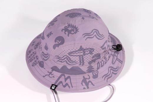 严素渔夫帽，山海户外活动软帽檐渔夫帽，可调头围透气全顶帽健身徒步严素态度 商品图2