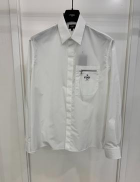 男款拉链口袋长袖衬衫011