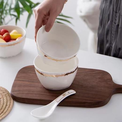 陶瓷碗匙 '黄金鱼JESUS'，4碗4匙6碗6匙，2款礼盒装 商品图3