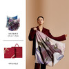 凤凰之家“秘境花园”128厘米双面印花丝羊绒围巾 商品缩略图3