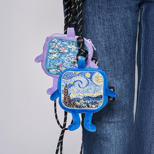 物兮物 致敬大师系列 梵高星空 莫奈睡莲 收纳包挂件 商品图5