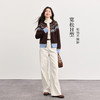【10/23新品】熙世界费尔岛毛衣开衫女秋冬圆领复古提花拉链针织外套 商品缩略图2