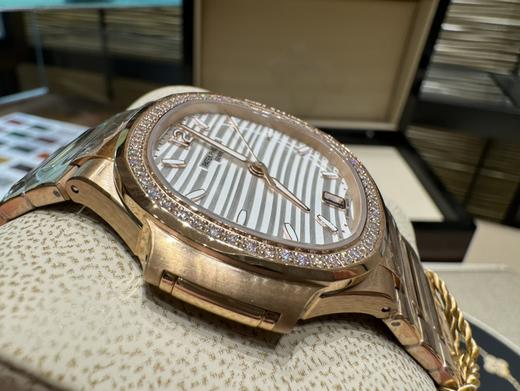 SH024 百达翡丽鹦鹉螺7118系列银色钻圈、玫瑰金钻圈 女表35.2mm自动机械机芯（SH） 商品图7