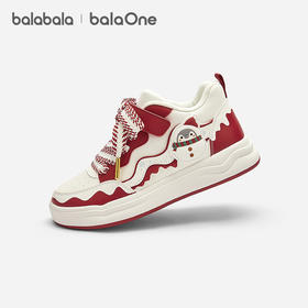 【balaOne】巴拉巴拉童鞋儿童板鞋女童小白鞋春秋2025新款透气鞋