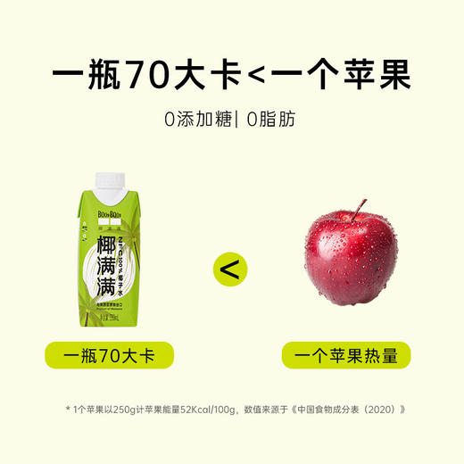 马来西亚BOONBOON椰满满椰子水整箱装 330mL*12/箱 商品图3