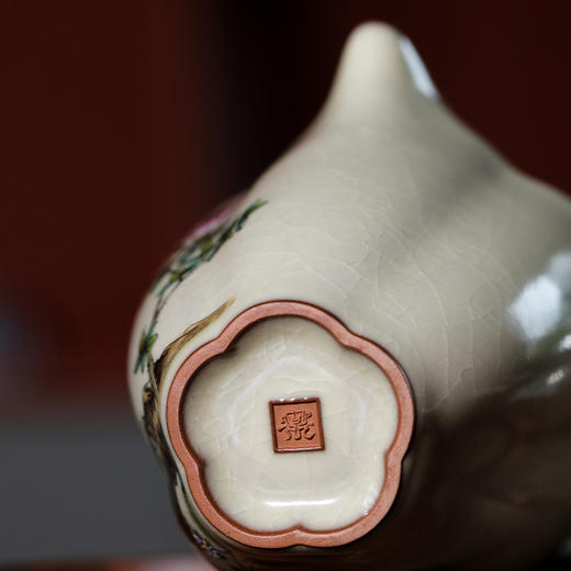 哥窑/致巧款/桃溪公杯（牡丹芳馨） 商品图1