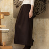 牧衣游原创 羊毛羊绒混纺毛呢半裙冬软糯细腻保暖舒适半身裙 淞岳 商品缩略图0
