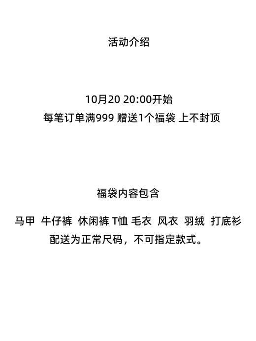 THESOONG/双11专属超额福袋/随机实物福袋 商品图1