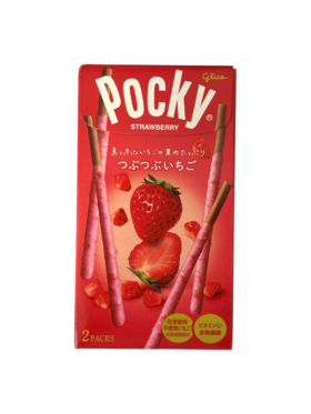 【香港直邮】固力果粒粒草莓朱古力百奇 2P