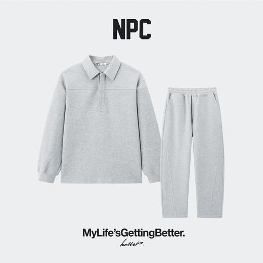 潮牌空气层卫衣休闲运动套装宽松潮流秋季上新NP58ST14&NP58SP14 商品图5