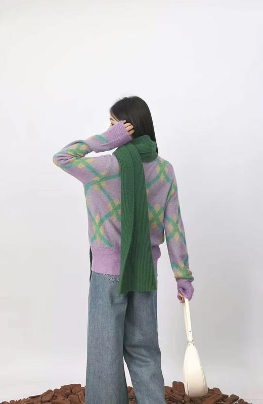 74M20352#超细马海毛POLO领毛织长袖 商品图1