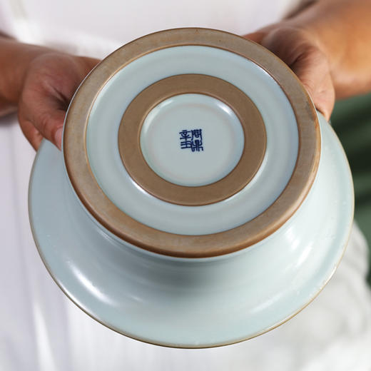 问鼎汝瓷/鼎峰系列/天青辛丑/精工款/敞口洗 商品图2