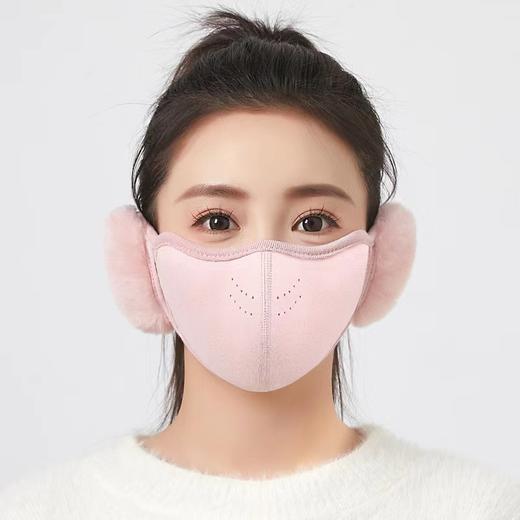 【加绒加厚骑行防风一体透气耳套】保暖口罩男女冬季高颜值护耳防寒面罩 商品图3