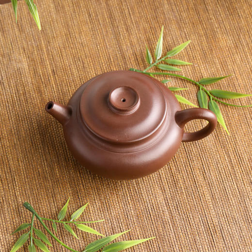 尹家骥全手工老紫泥壶问鼎壶 约270cc 商品图1