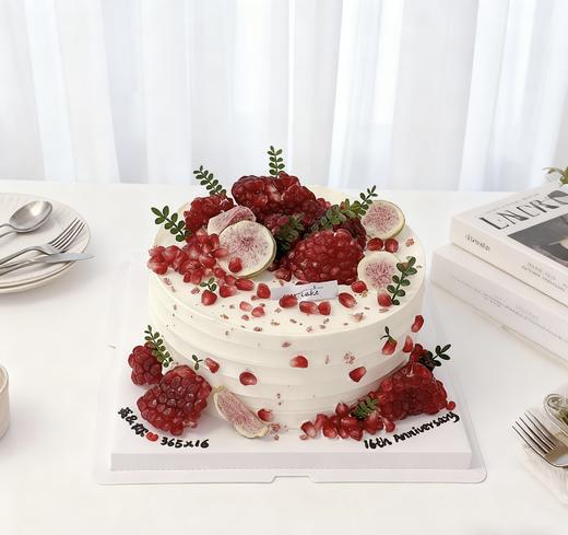 多图可选~红红火火石榴水果蛋糕(告知微信客服要哪个图)-低糖处理无添加 商品图1