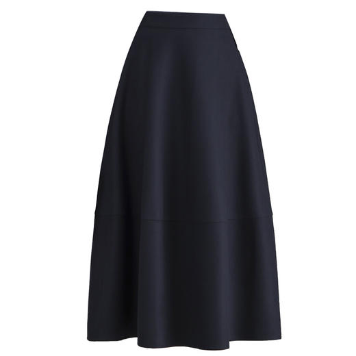 QYM 66921-Y毛呢半身裙厚款高腰A字裙 商品图4