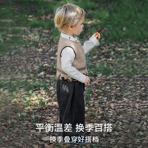 【宝宝服饰】EMXEE/嫚熙童装毛织马甲 商品图4