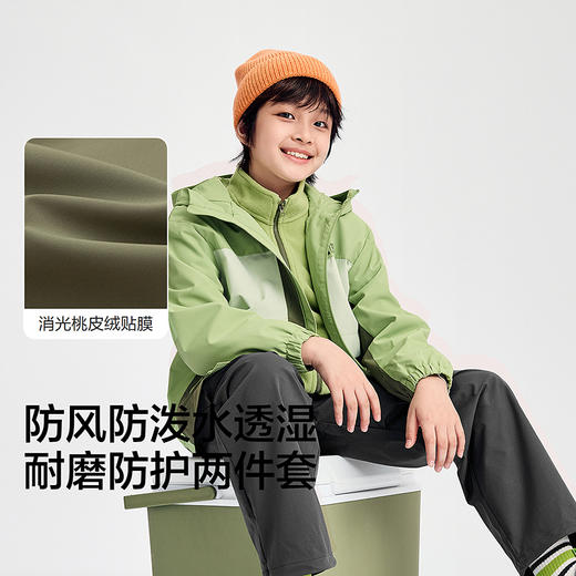 【balaOne】巴拉巴拉童装儿童外套男童2025年新款春装防护两件套 商品图3