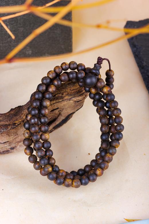 【毕业款·沉水级圆珠多圈手串】四大名香之首’ 惠东原产“沉香母树之乡” “木中黄金”绿棋楠 一物一证、深圳国检、扫码验真 （直供价：9980元） 商品图3