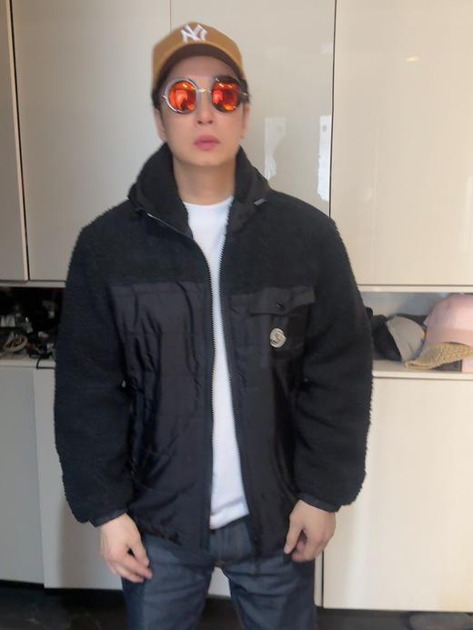 蒙家摇粒绒拼接外套（波哥上身L码 蕾姐M码参考） 商品图7