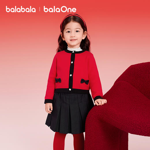 【balaOne】巴拉巴拉童装儿童套装女童2025新款春秋装小香风2件套 商品图2