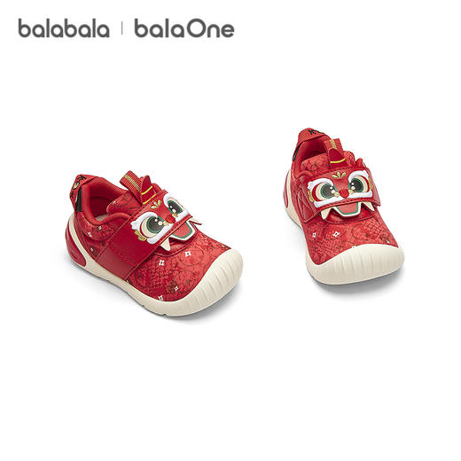 【balaOne】巴拉巴拉宝宝学步鞋新年红色鞋子春秋2025新款婴儿鞋 商品图4