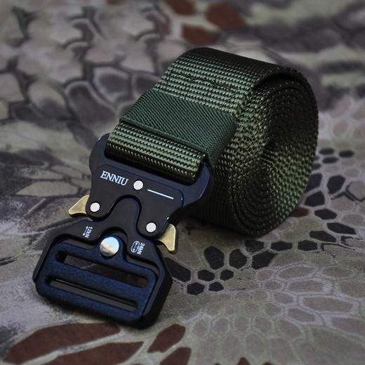 【快穿快脱 尼龙织带+合金扣头】眼镜蛇战术腰带（125CM）ds(hy) 商品图5