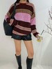 74MZ20550#条纹毛衣套头衫 商品缩略图1