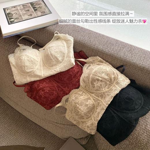 【设计师自留款！二代级级锁温美背！】sheng法式骨线小吊带 显瘦纯欲性感女士自带胸垫 可外穿蕾丝背心 内搭美背 商品图1