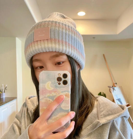 acne笑脸羊毛毛线帽20361 商品图8