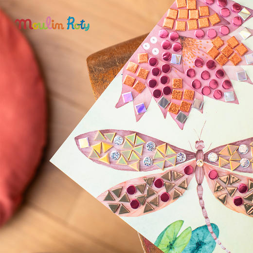 Moulin Roty 花朵女孩幻彩转印 贴纸书 适合年龄6岁+ 花朵女孩系列 法国品牌-710605 商品图5