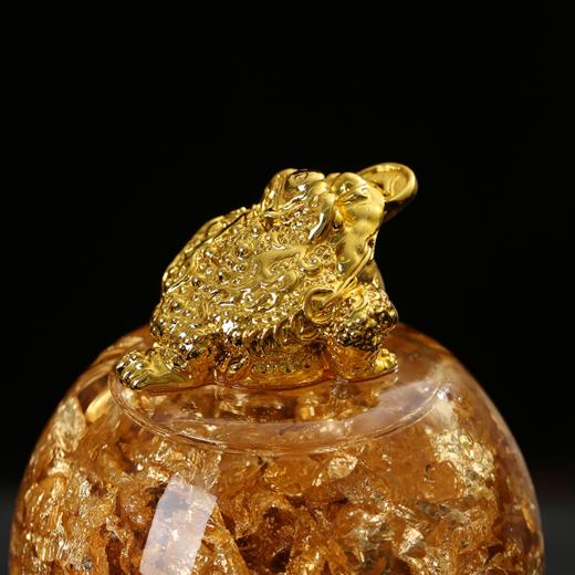 灵机2026年马年新款金箔貔貅金蟾开运球招财摆件 商品图4