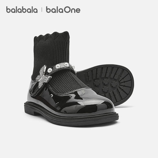 【balaOne】巴拉巴拉童鞋儿童靴子女童公主袜靴洋气春秋2025新款 商品图1