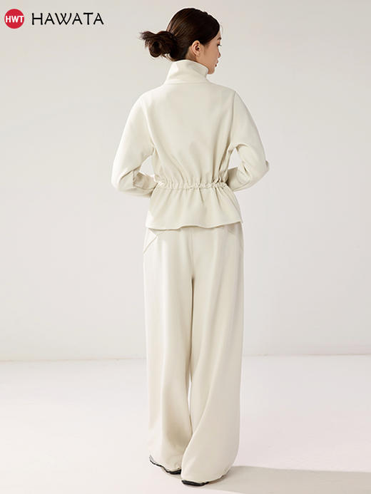 哈瓦塔两穿砂洗高腰显高显瘦休闲套装 H350153 商品图2