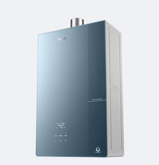 海尔 燃气热水器 JSLQ27-16E10DU1 16L 一级能效 天然气  电子脉冲点火  强排式排烟 鼓风增氧技术 防干烧保护 宽频水温调节 无界蓝 商品图4