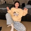 【趣味半边绒】2025冬季新款睡衣女半边绒加厚卡通圆领休闲可外穿保暖家居服套装 商品缩略图3