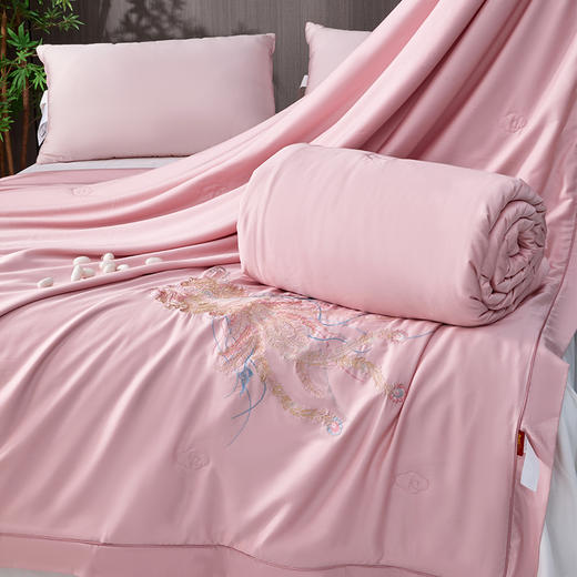 多喜爱 比翼成双桑蚕丝拉链款子母被【100%桑蚕丝】【中长丝】【加厚加重】【60S天丝棉面料】【双A类】中式绣花 高档皮箱 商品图6