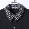 26178SDSA男士秋冬新款痞帅男装高街拼接格子翻领假两件衬衫百搭时尚 商品缩略图2