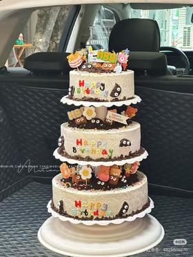 【儿童周岁、奥利奥款】多层架子蛋糕【仅产品展示，下单请联系客服】建议提前2-3天咨询下单