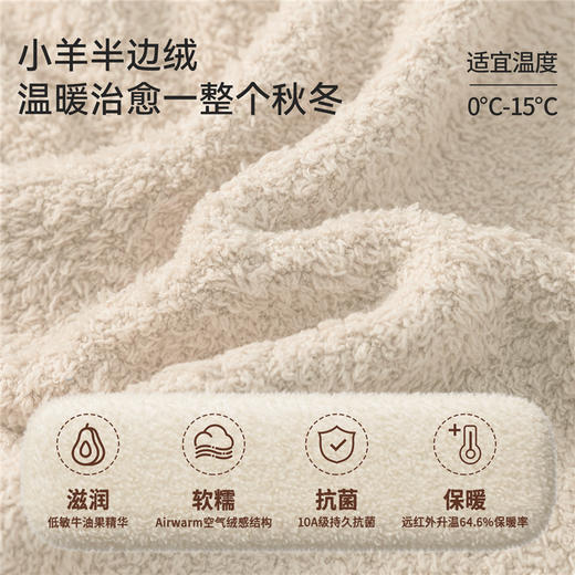 【婴童服配】嫚熙婴儿半边绒地板袜秋冬男女儿童宝宝小月龄卡通袜子 商品图1