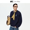 NPC潮牌【青花鹤福】系列果冻胶印花圆领卫衣情侣宽松秋NP59ST01 商品缩略图0