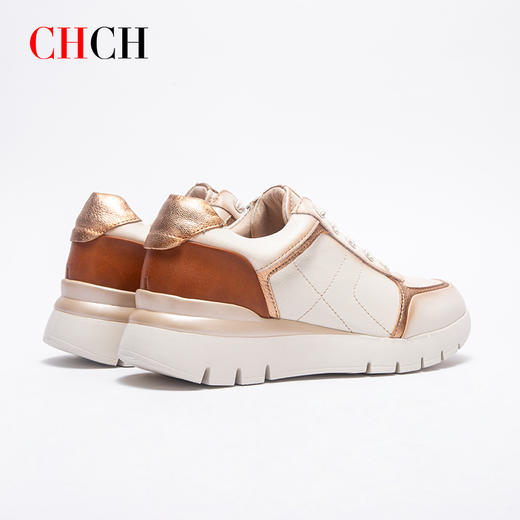 CHCH平衡鞋2025秋冬新款牛皮平底轻便休闲女鞋CP2B5011 商品图3