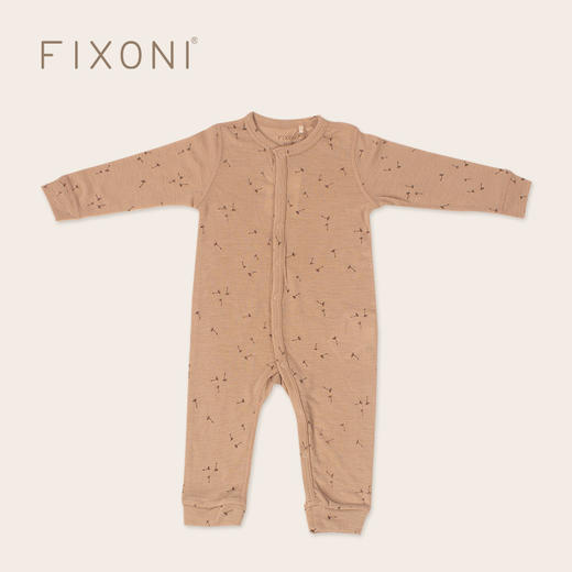 【云优选】FIXONI 婴幼儿羊毛长袖连体衣 商品图0