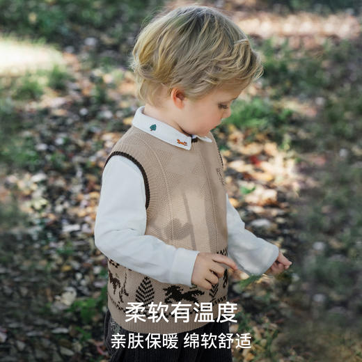 【宝宝服饰】EMXEE/嫚熙童装毛织马甲 商品图2