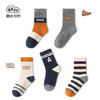 斑比儿童袜子秋冬季学生男孩大童春秋无骨中筒棉袜BB23514 16-18码 商品缩略图3